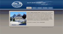 Desktop Screenshot of jamescaldwellconstruction.com