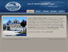 Tablet Screenshot of jamescaldwellconstruction.com